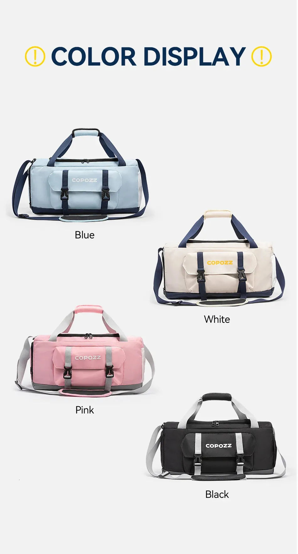 Chic Stride 30L Sports Gym Travel Bag